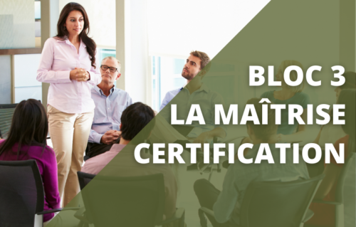 Module 3 : La maîtrise / certification